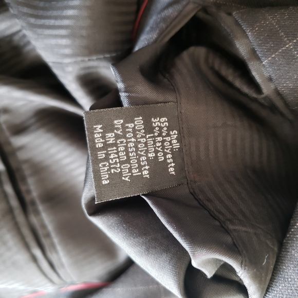 mens PALLINI black 4 button windowpane suit‎ sz 40R - Picture 13 of 13